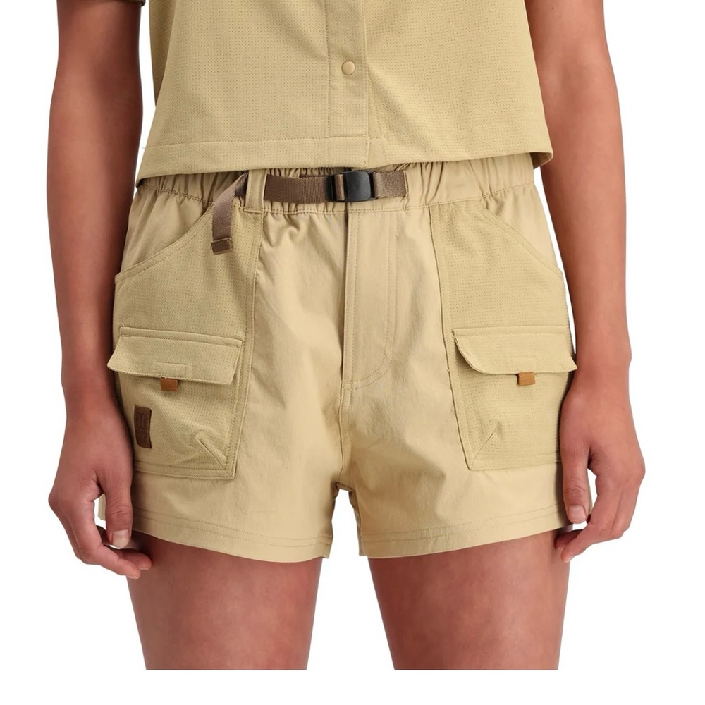 TOPO DESIGNS RETRO RIVER SHORTS Sahara Khaki Tan size Small